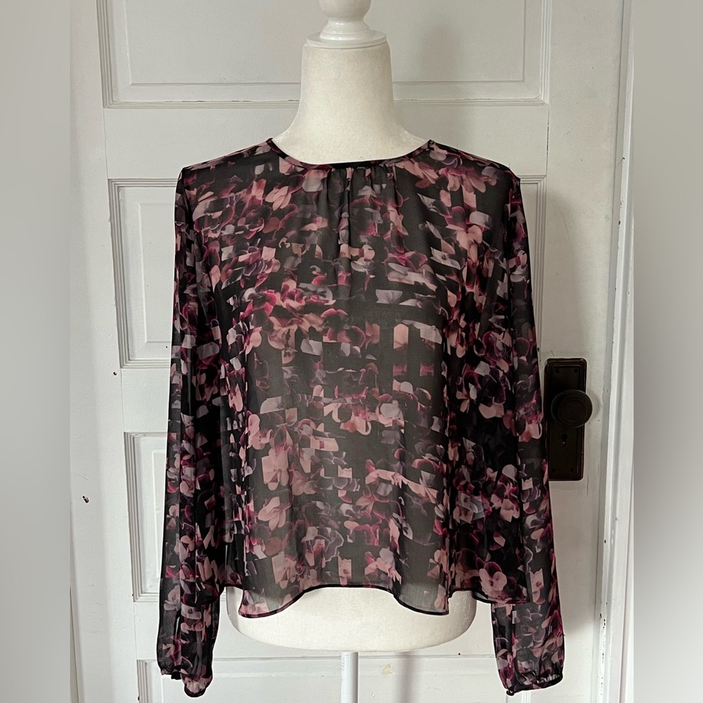 Chelsea28 | Sheer Floral Blouse